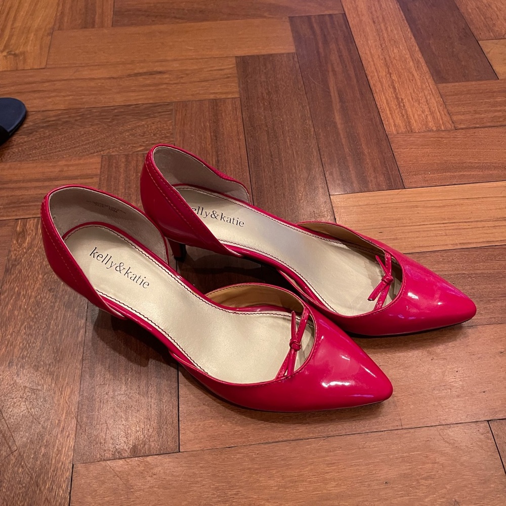 red size 10 katie & kelly heels